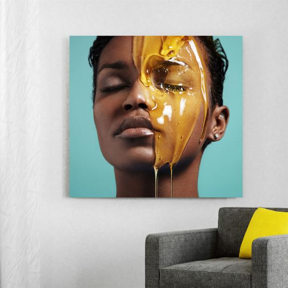 Gooey Portrait im Rahmen
