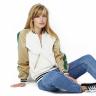 Jacke Boyfriend gold grün sitzend